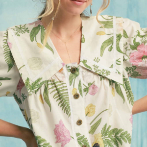 Floral Button Up Blouse